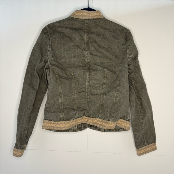 Willi Smith green denim jacket size s - Picture 2 of 6